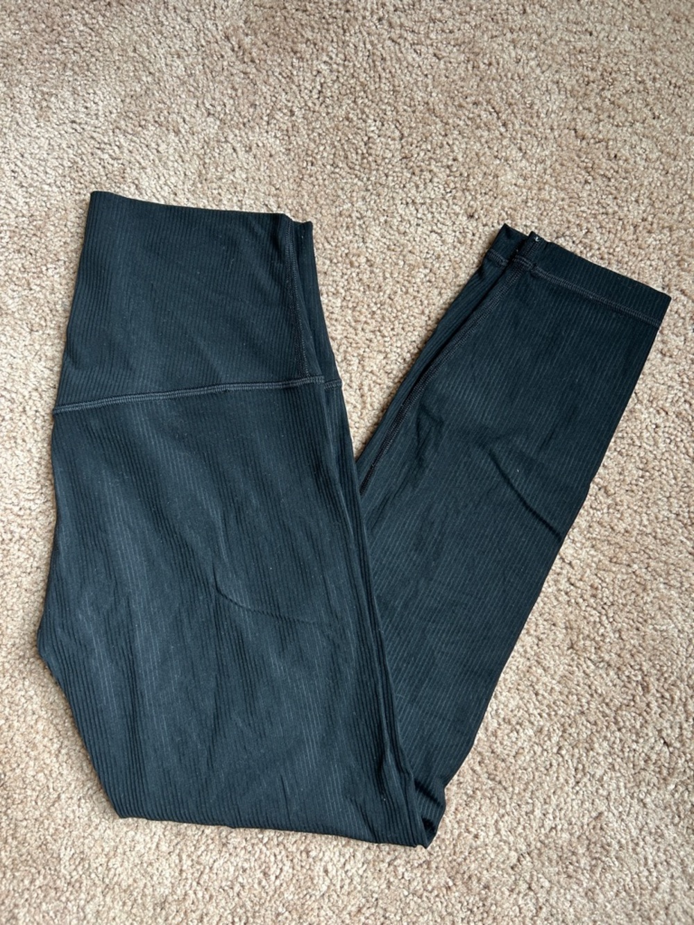 lululemon athletica Women's Black Align Ribbed Leggings 6/25